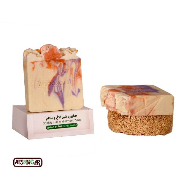 صابون شیر الاغ و بادام